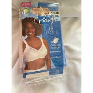Playtex 18 Hour Comfort Lace Bra 44D Honey Cooling Comfort Wire-Free